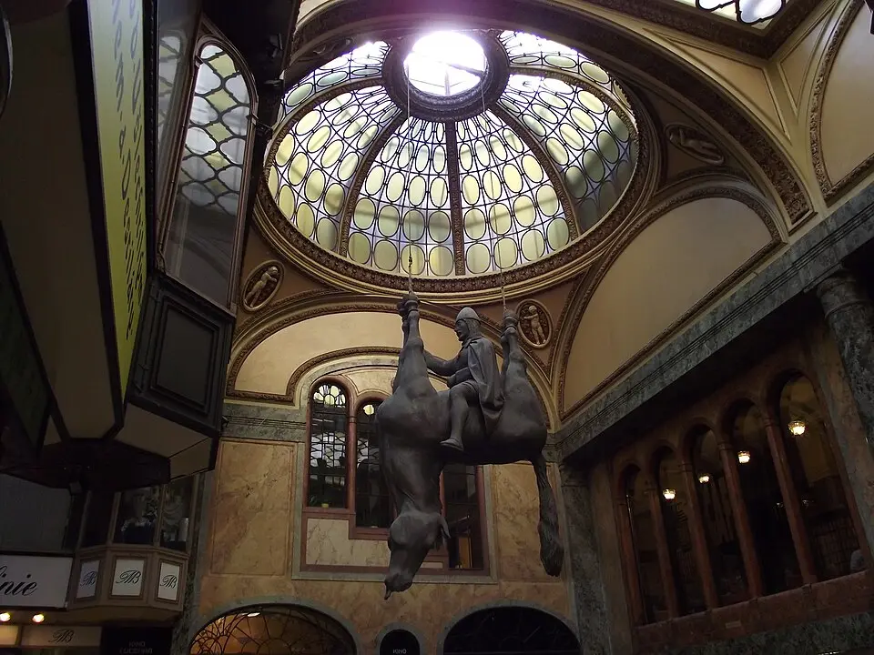 Lucerna passage (upside-down horse), Prague